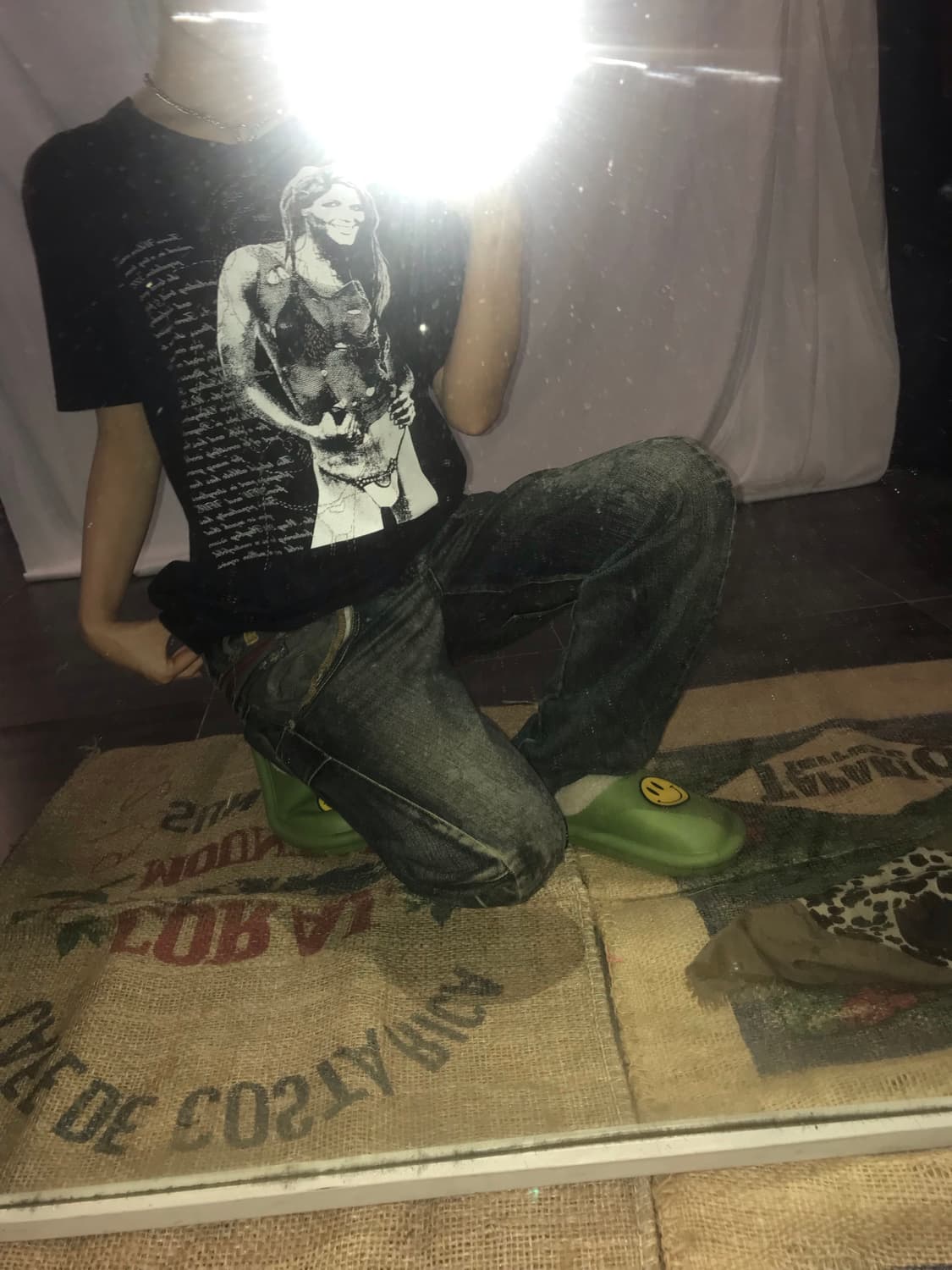 vintage washed denim pants 상품이미지3