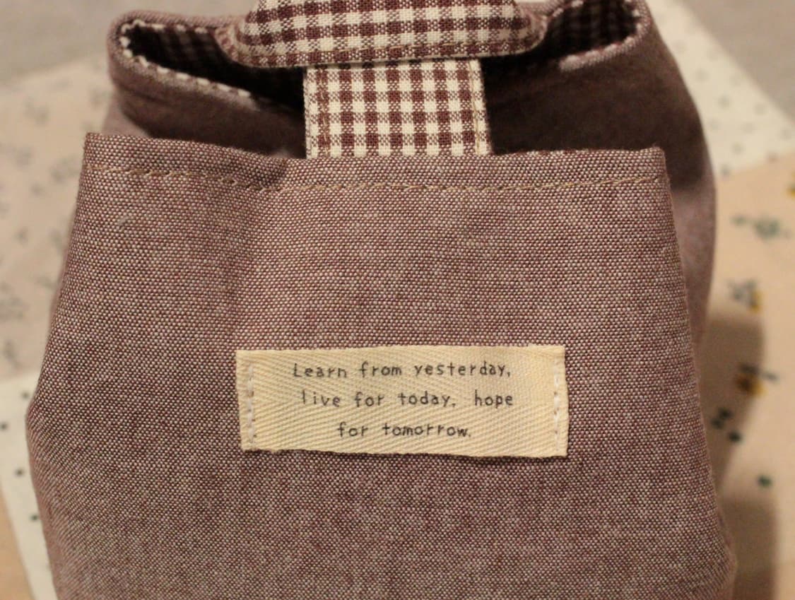 핸드메이드 브라운 파우치 상품이미지3