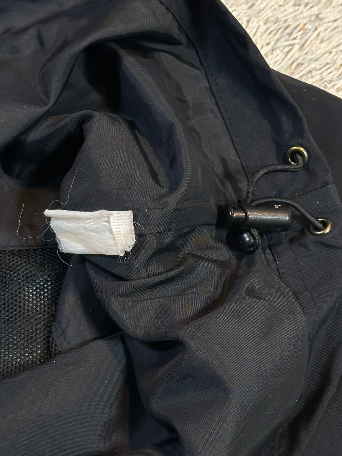 노스페이스 사이드포켓 나일론 바람막이 자켓 블랙 상품이미지7