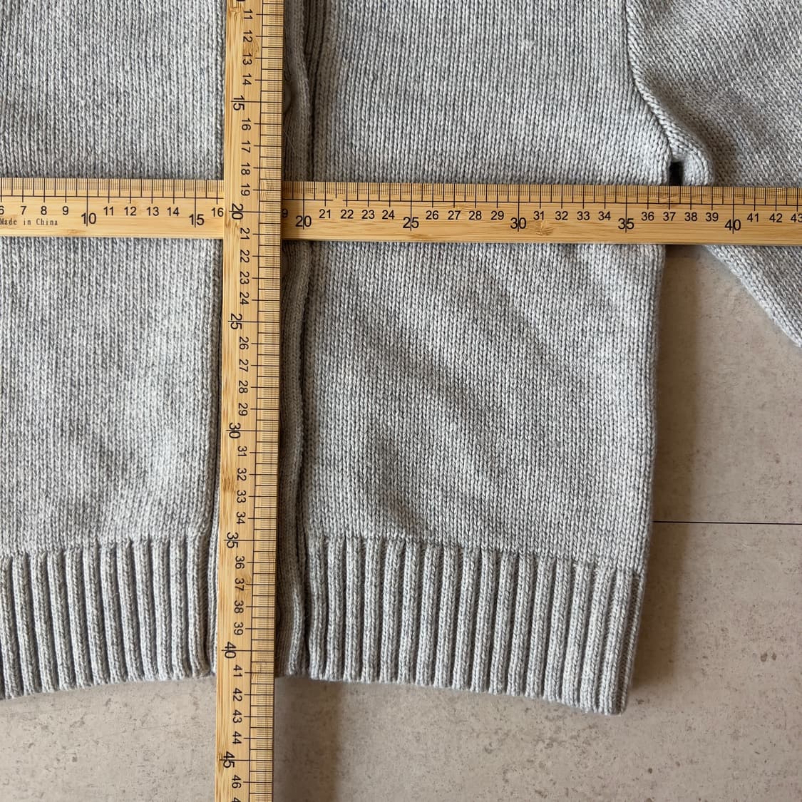 Brandy Melville 브랜디멜빌 니트 후드 가디건 그레이 상품이미지7