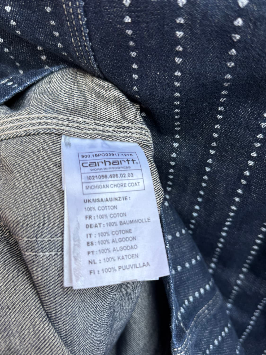 칼하트 데님 스트라이프 자켓 상품이미지6