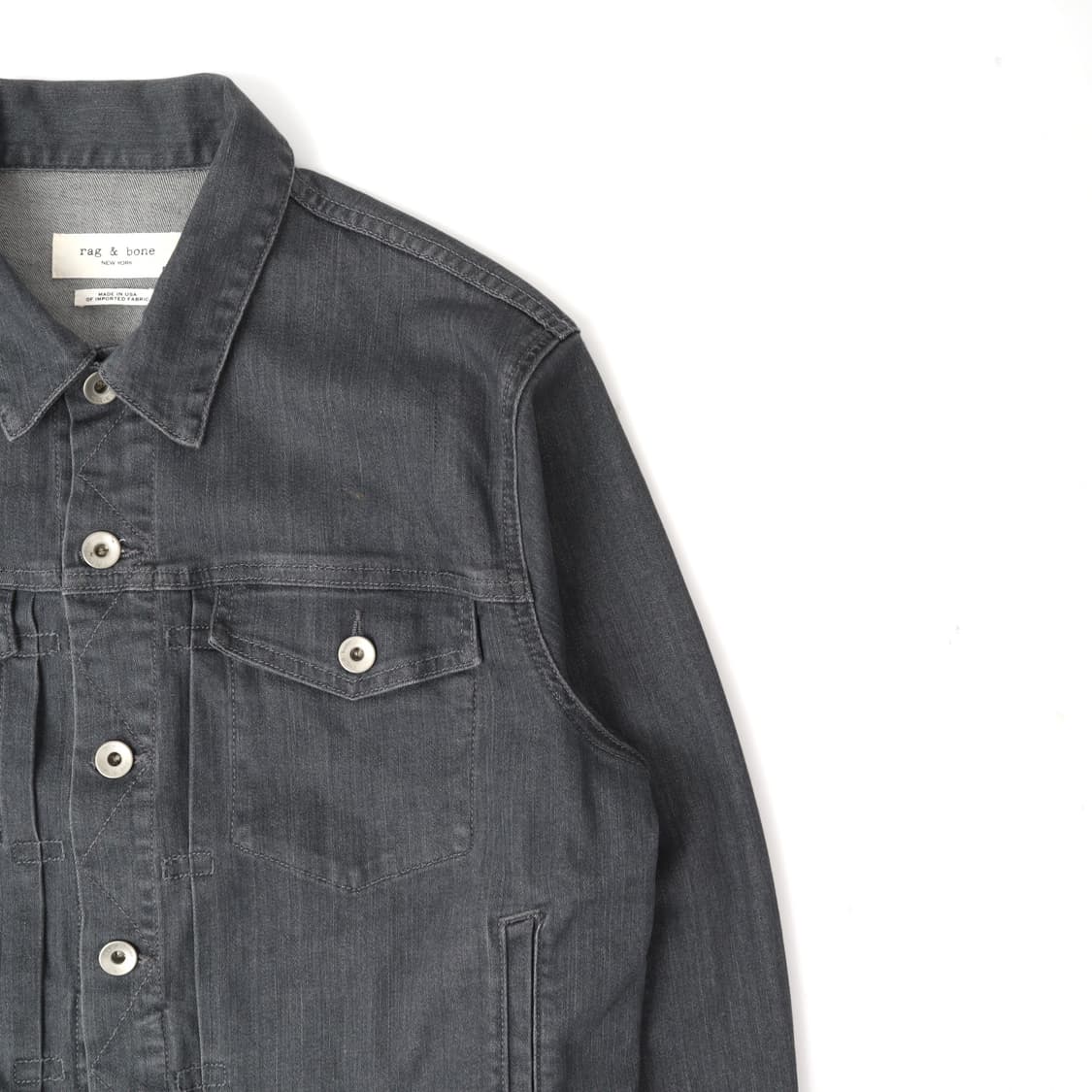 rag&bone 랙앤본 2nd 그레이 트러커 데님자켓 상품이미지3