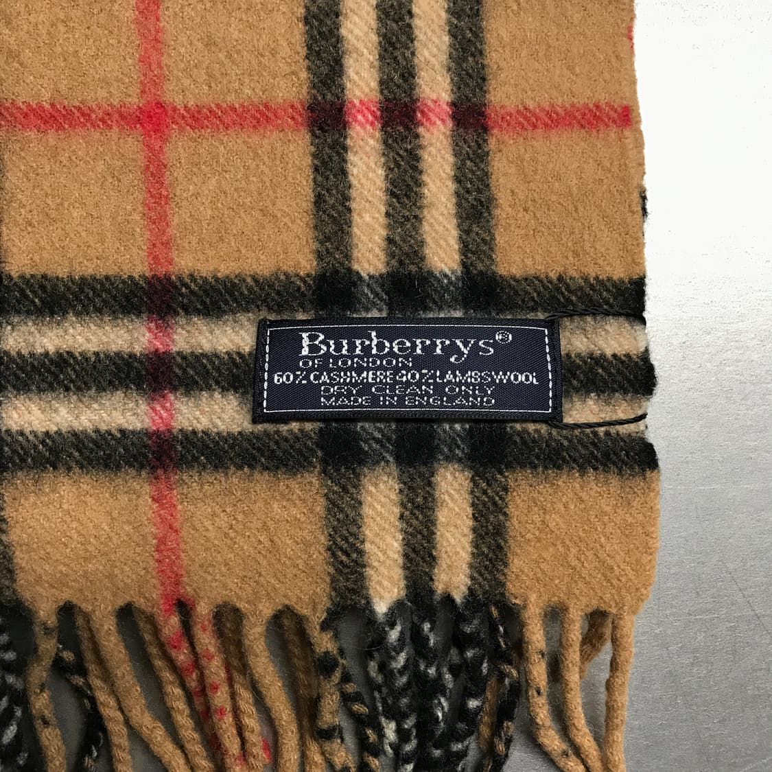 버버리 정품 캐시미어/램스울 머플러 베이지 상품이미지4