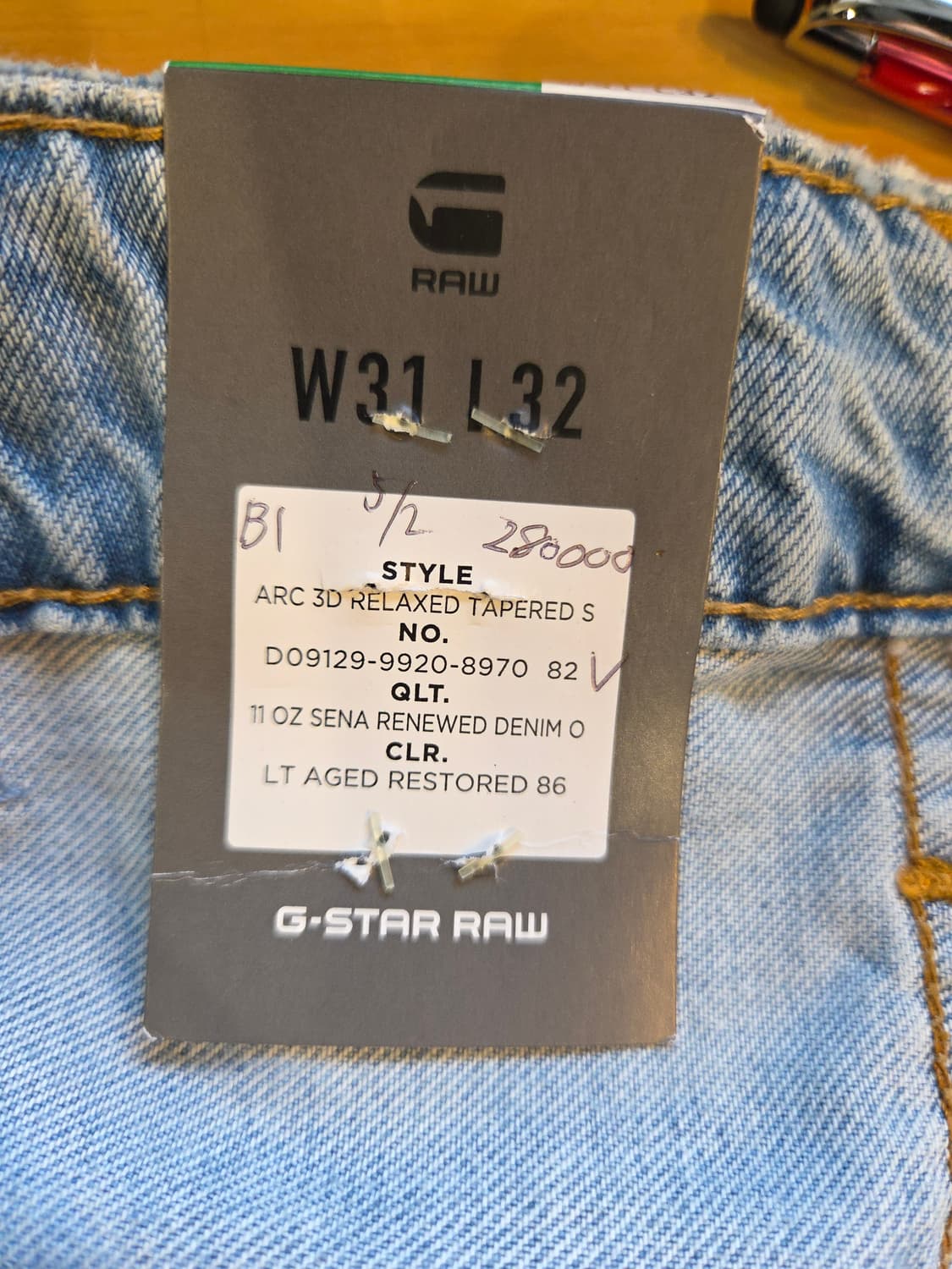 G-STAR RAW 워싱 데님 팬츠(W31/L32) 상품이미지7