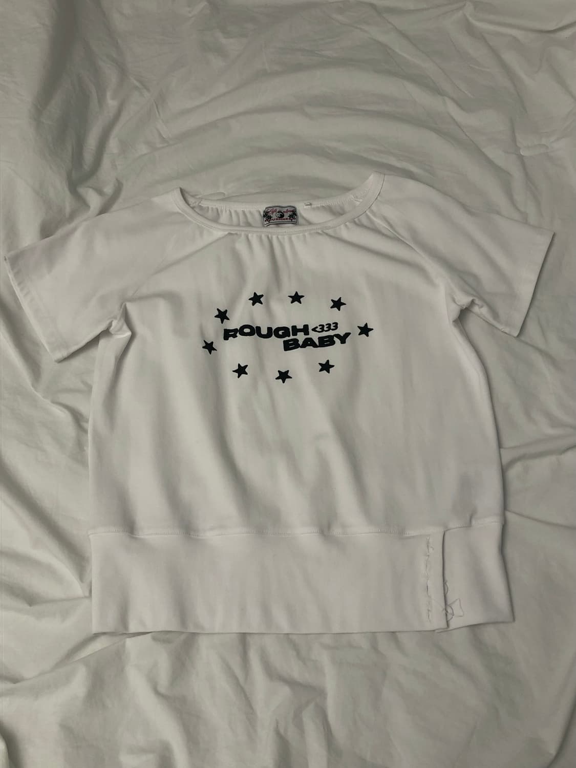 러프넥 오프숄더 탑 티셔츠 (s size) 상품이미지1