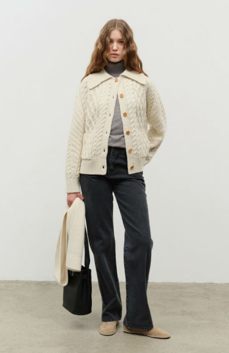 던스트 유니섹스 피셔맨 니트 가디건 m사이즈 상품이미지4