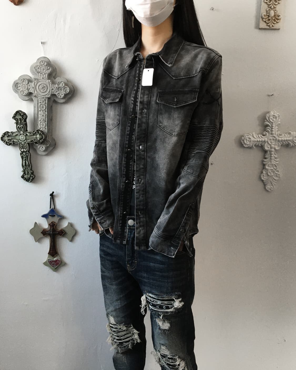 Biker mood washing jacket 상품이미지7