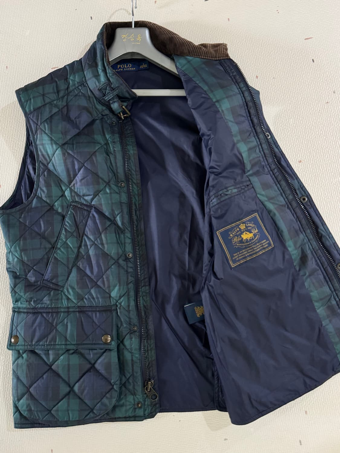 폴로 랄프로렌 타탄체크 퀄팅베스트  상품이미지3