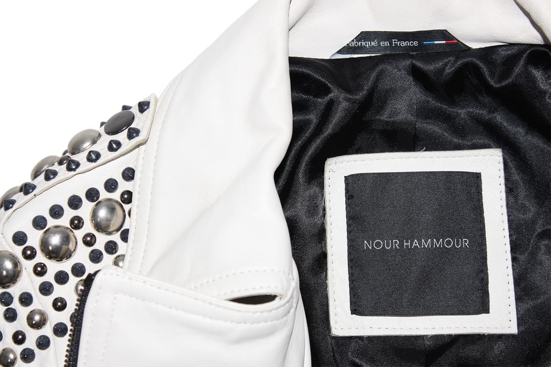 NOUR HAMMOUR Studded Leather Jacket 상품이미지4