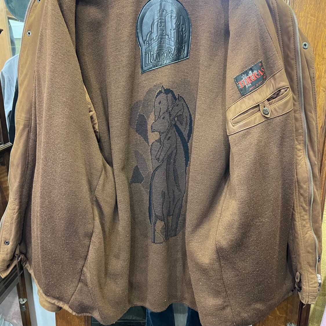 Vintage TORRAS 레더 카코트 상품이미지6