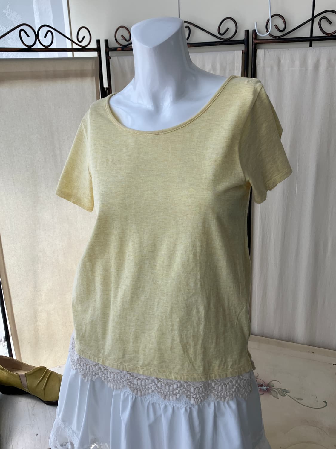 lemoncore crochet mori half t-shirt 상품이미지2