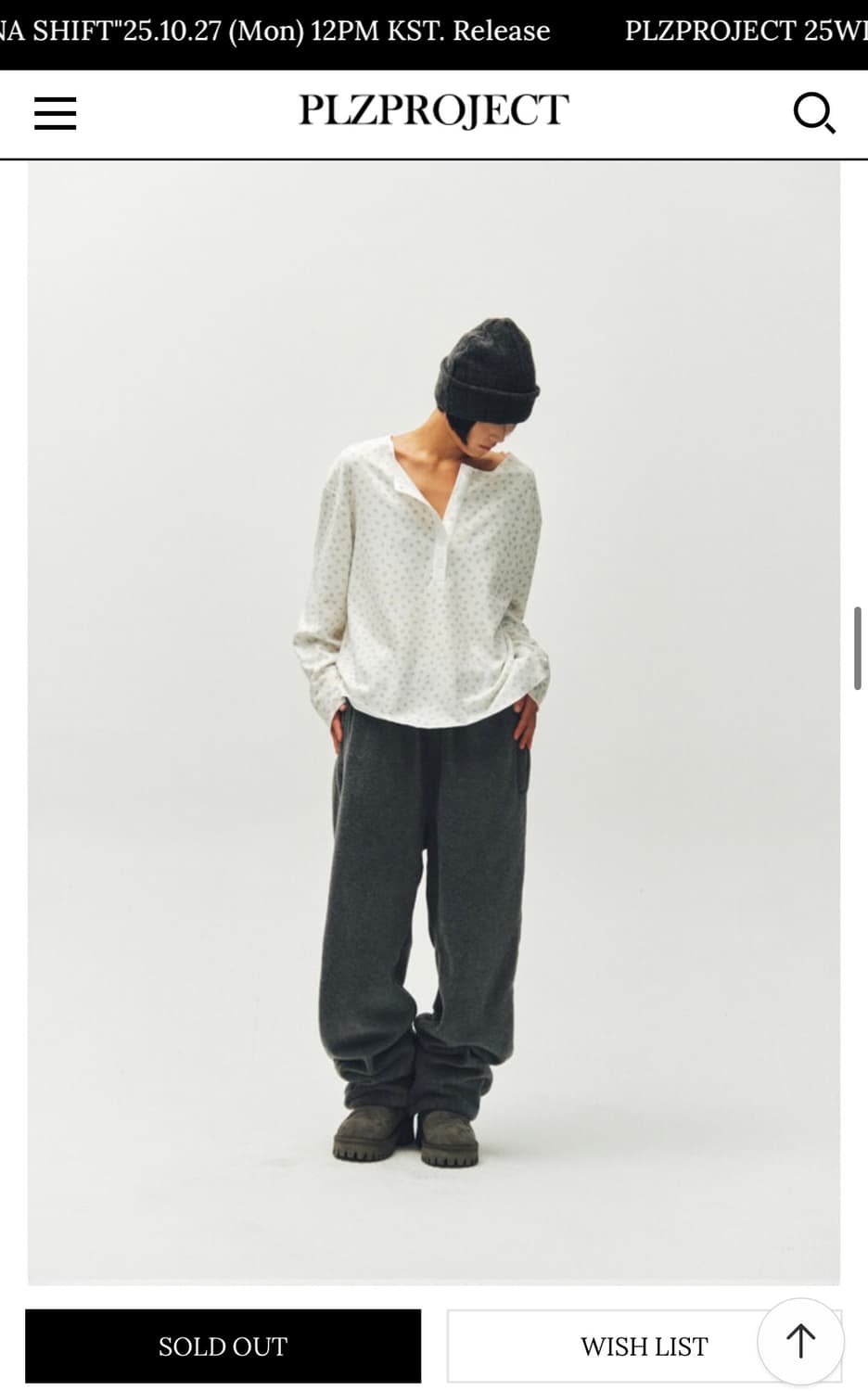 플리즈프로젝트 파카,조거팬츠,플로럴 와플 슬리브리스 상품이미지7