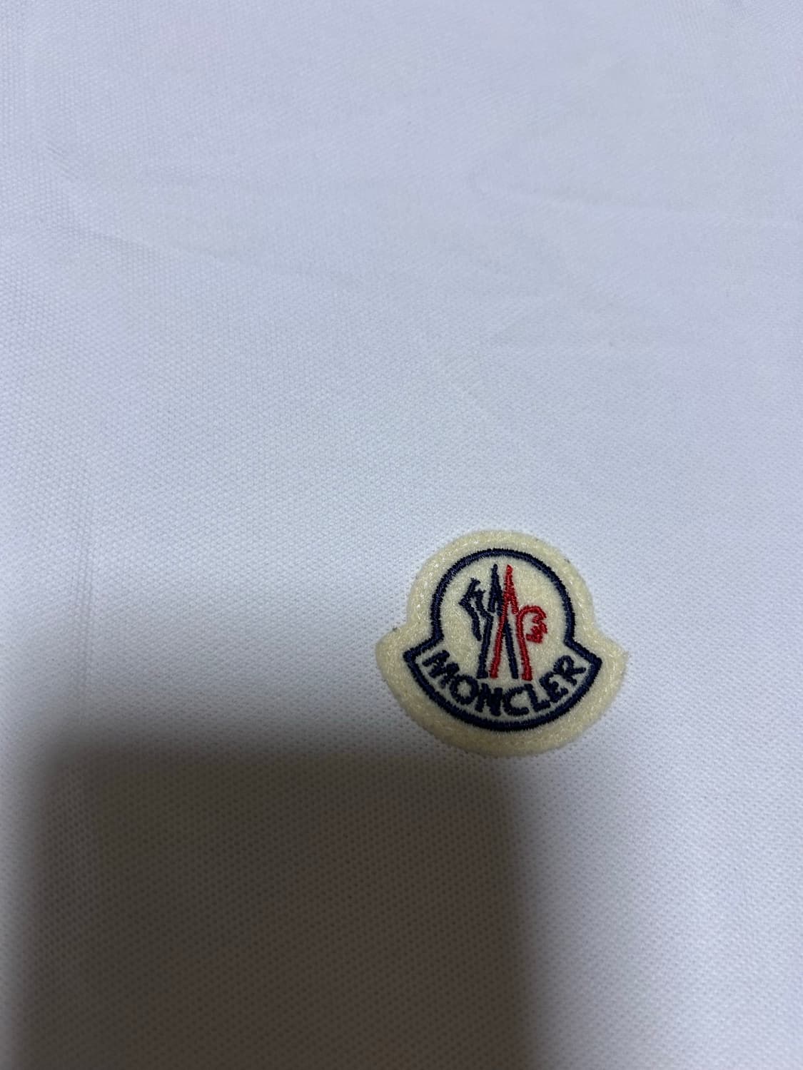 [백화점판, M] 몽클레어 반팔 카라티 화이트 상품이미지3