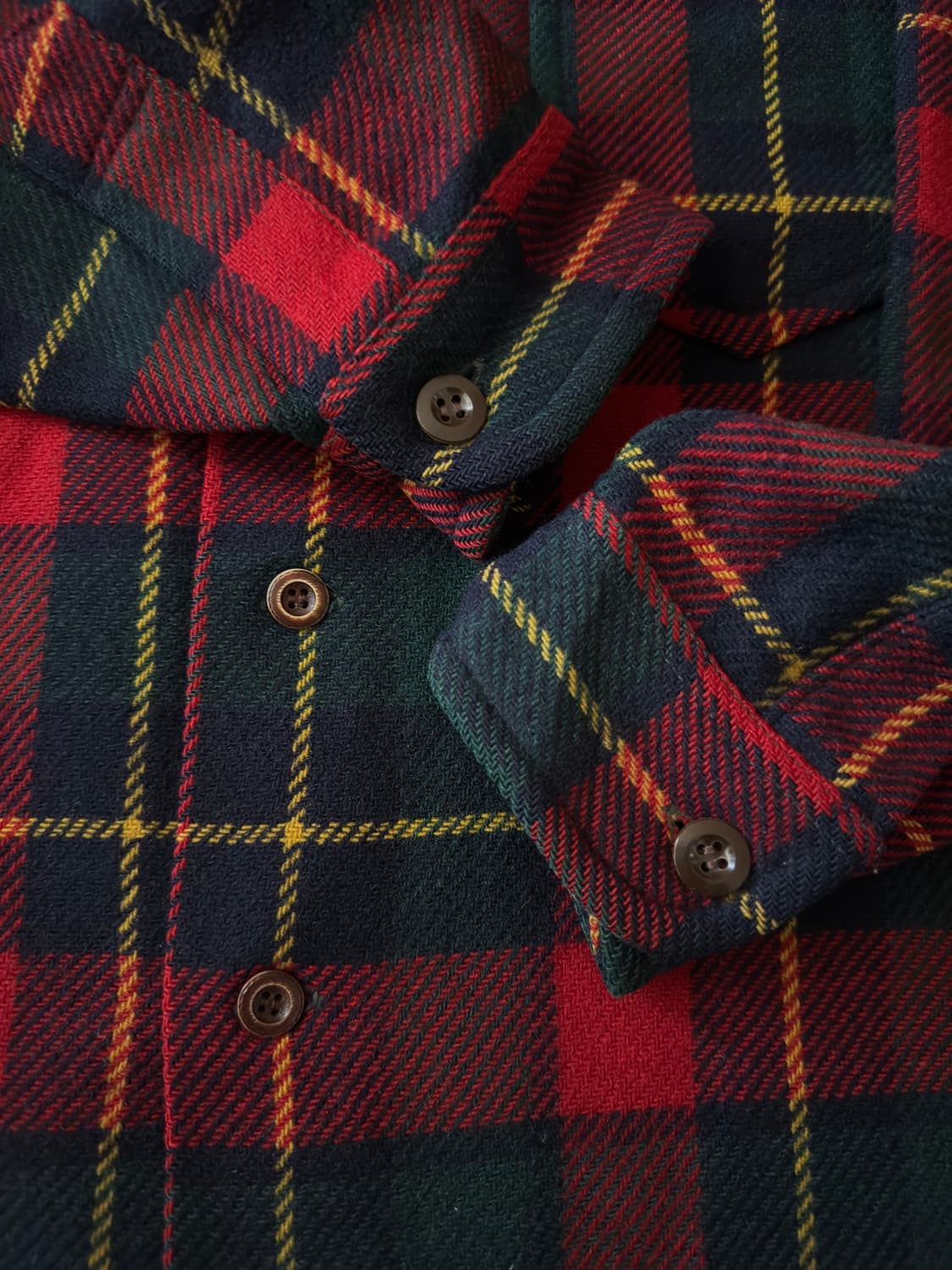 60s 70s Pendleton 퓨어 버진 울 플란넬 체크 셔츠 상품이미지7