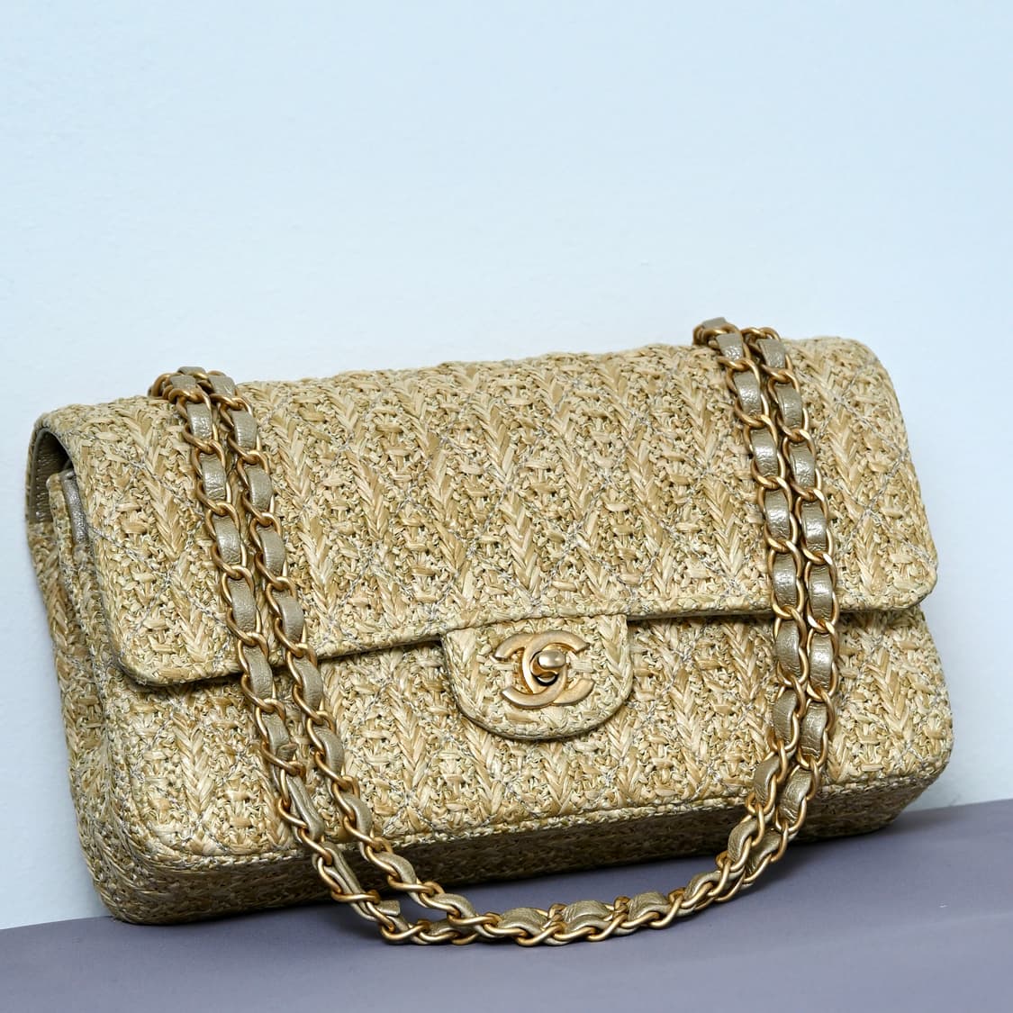 샤넬 라피아 체인 숄더백 상품이미지2