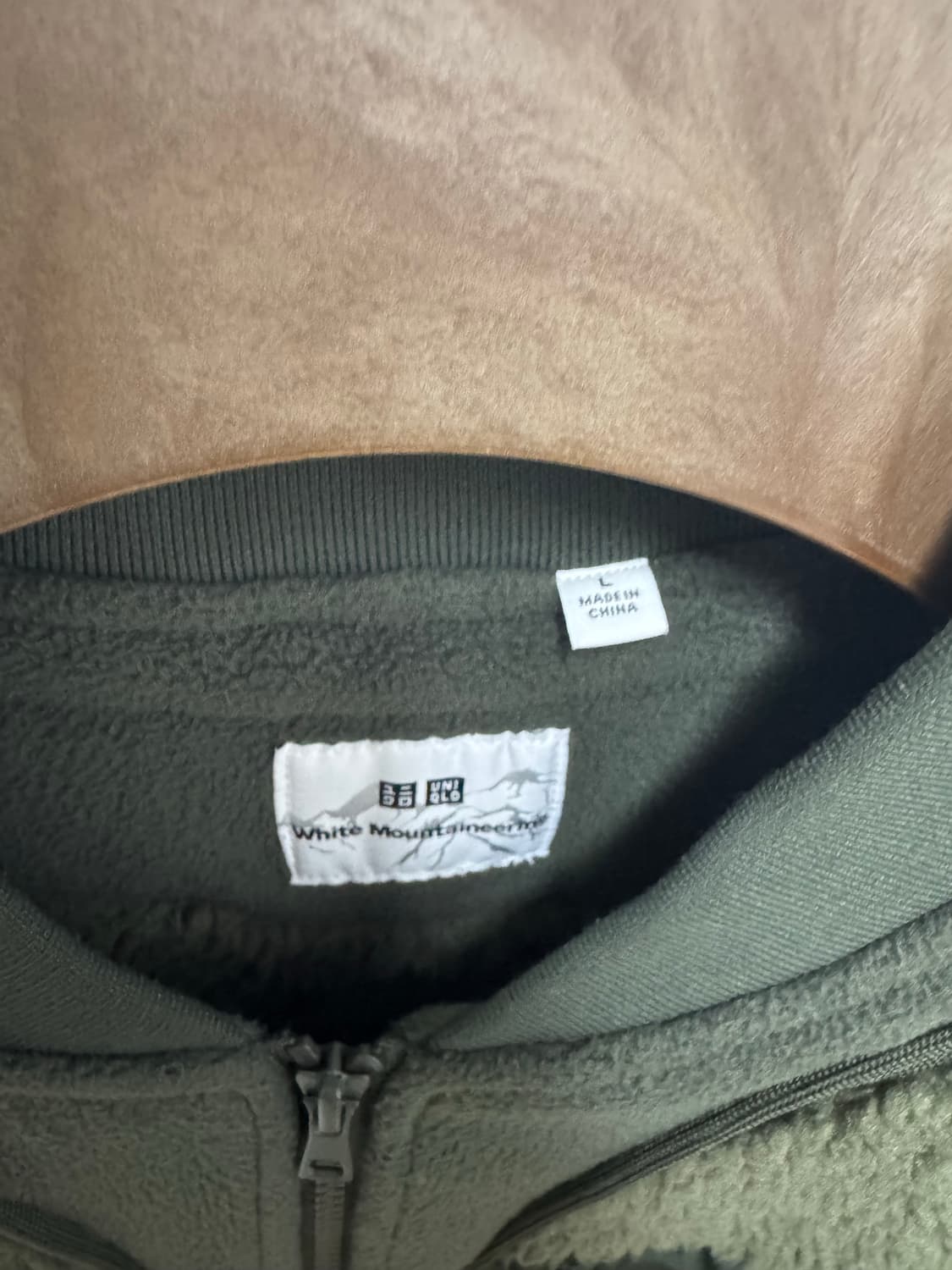 유니클로 화이트마운티어링 플리스 자켓_L 상품이미지5