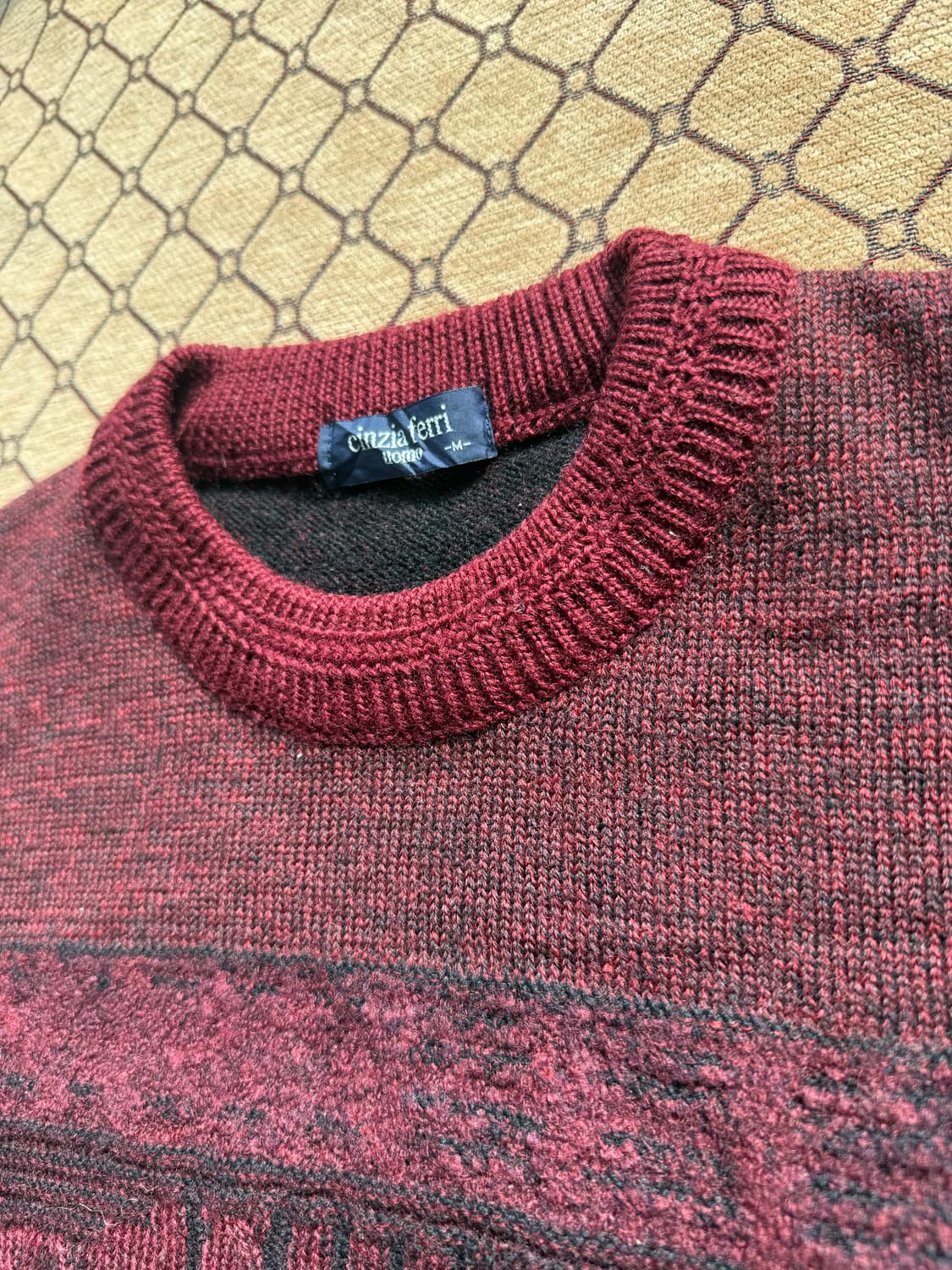 버건디 빈티니 니트 상품이미지4