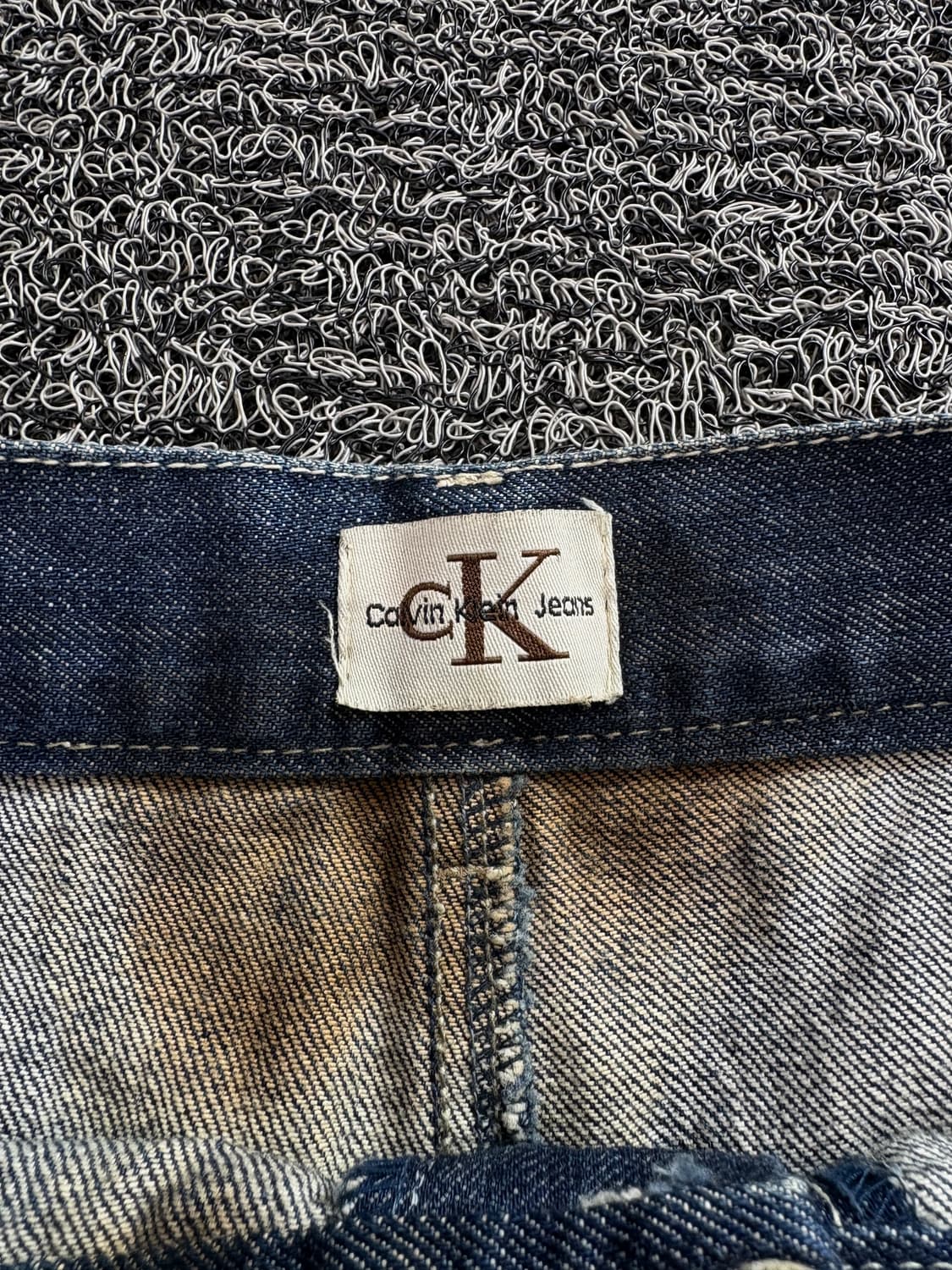 00s 캘빈클라인 Y2K 아카이브 데님 미니 스커트 3415 상품이미지3