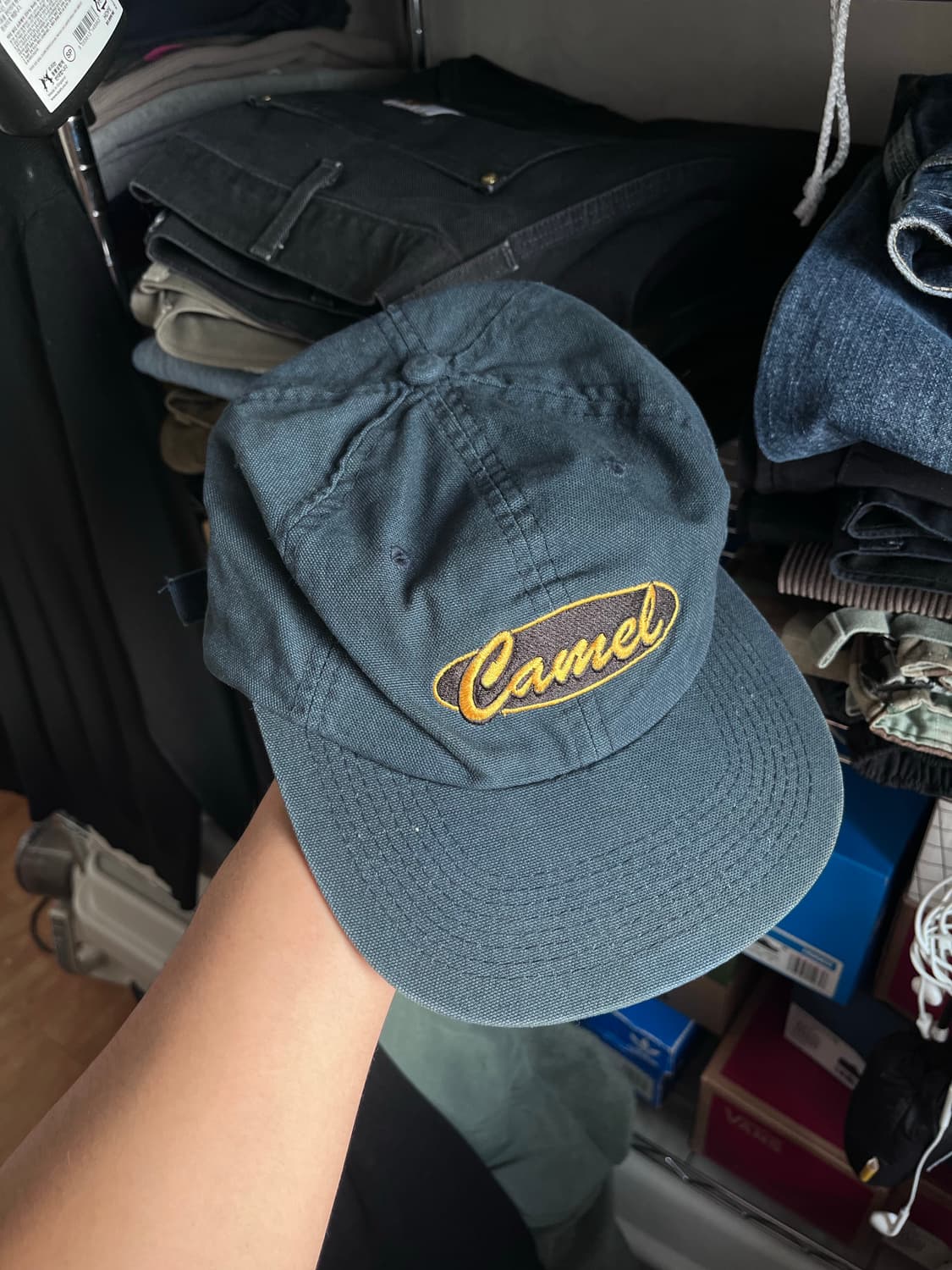 빈티지 카멜 캡 상품이미지1