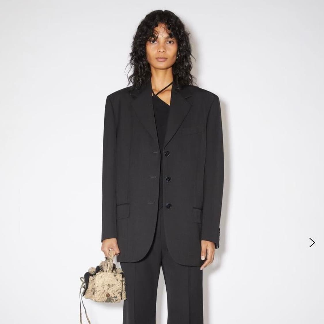 아크네스튜디오 우먼스 오버 테일러드 블레이저 자켓 블랙  상품이미지9