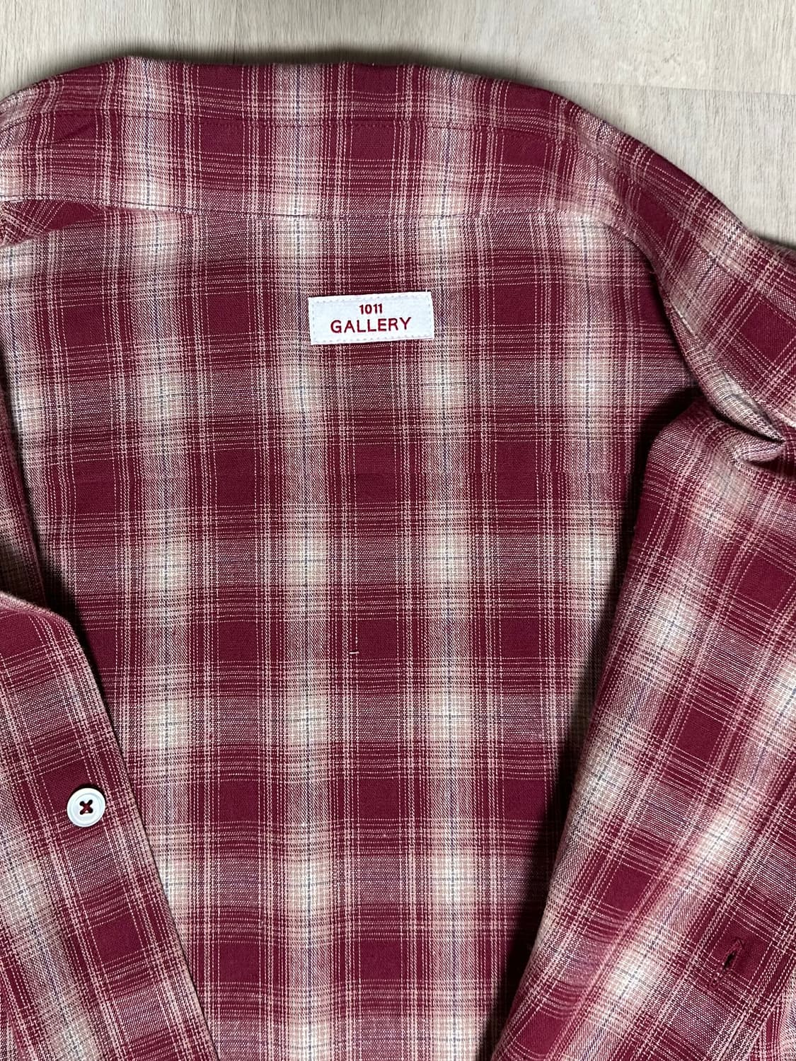 1011갤러리 graphic check Red M 상품이미지6