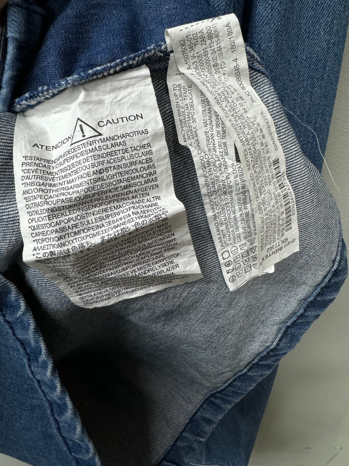 ZARA 자라 집업 데님 자켓 상품이미지7