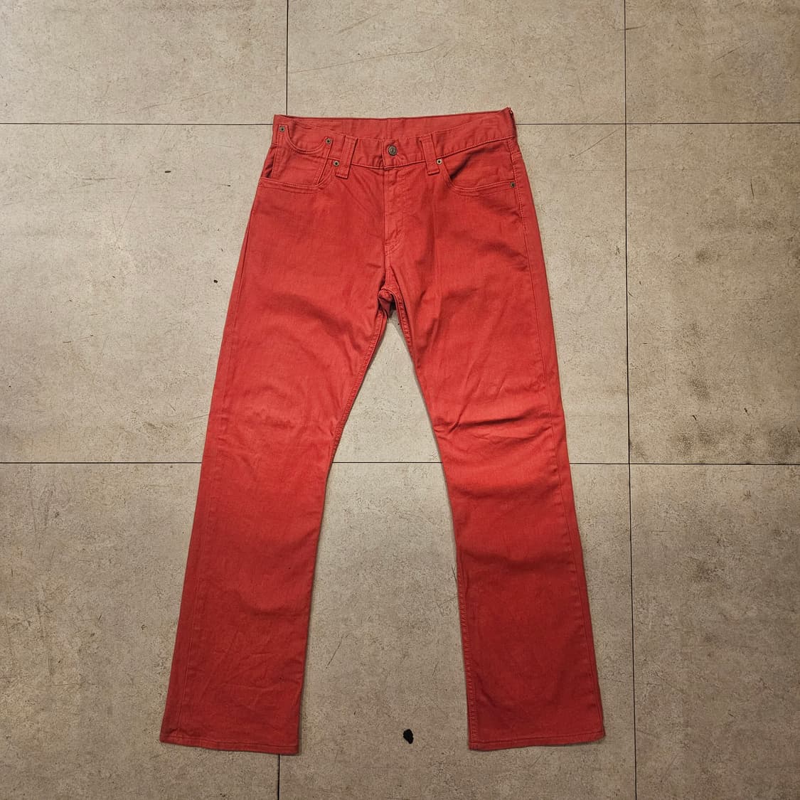 32inch 리바이스 523 레드 핑크진 데님팬츠 상품이미지3