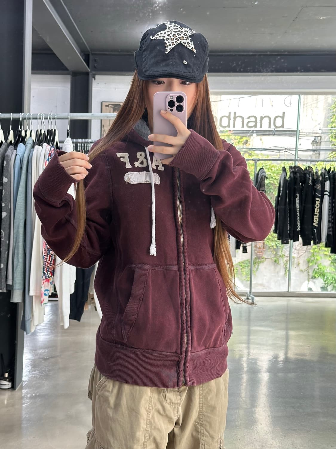 아베크롬비 머슬핏 데미지 후드집업 상품이미지3