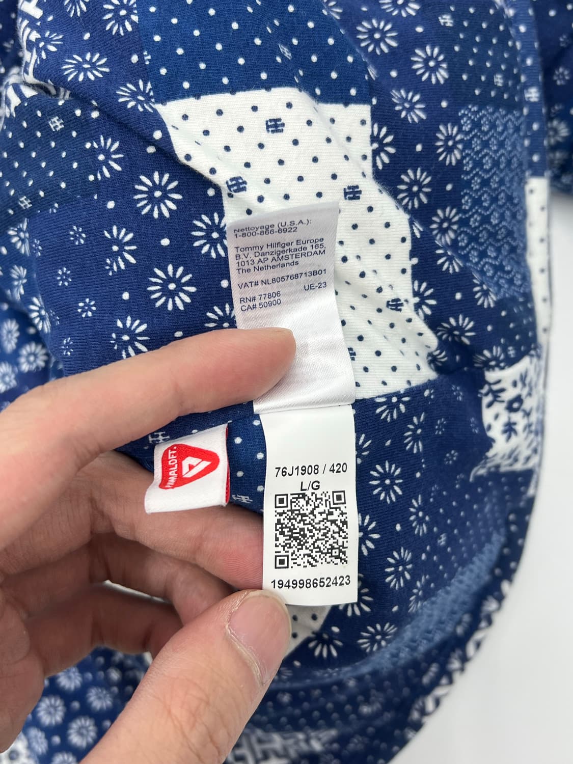 타미힐피거 패이즐리 패턴 패딩 상품이미지6