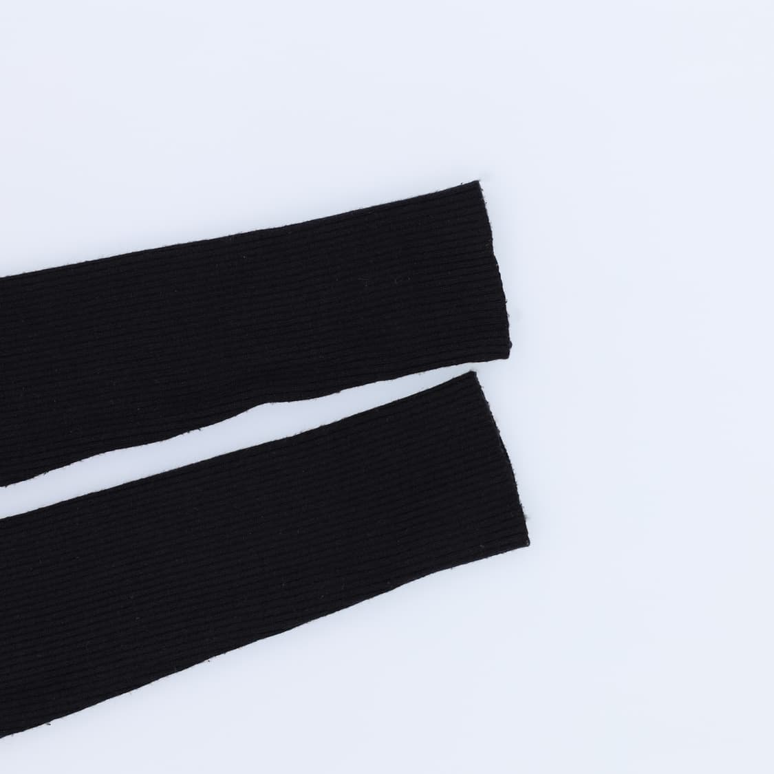 [S] 플라스틱아일랜드 여성 카라 골지 니트 블랙 3908 상품이미지4