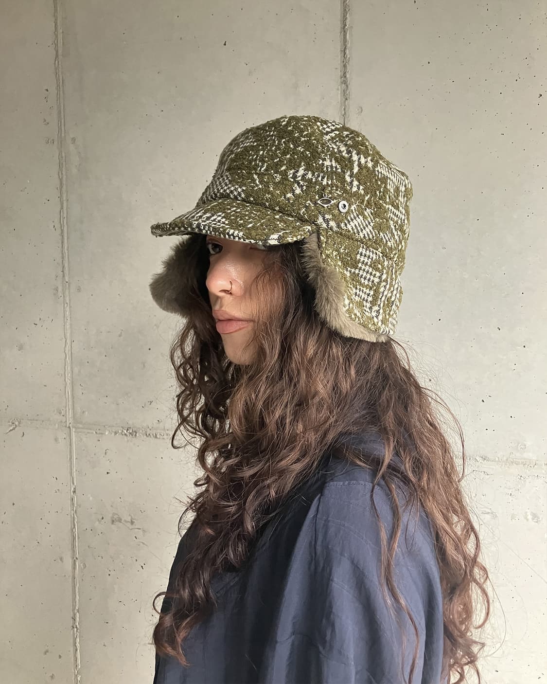 미스치프 TWEED TRAPPER HAT 상품이미지1
