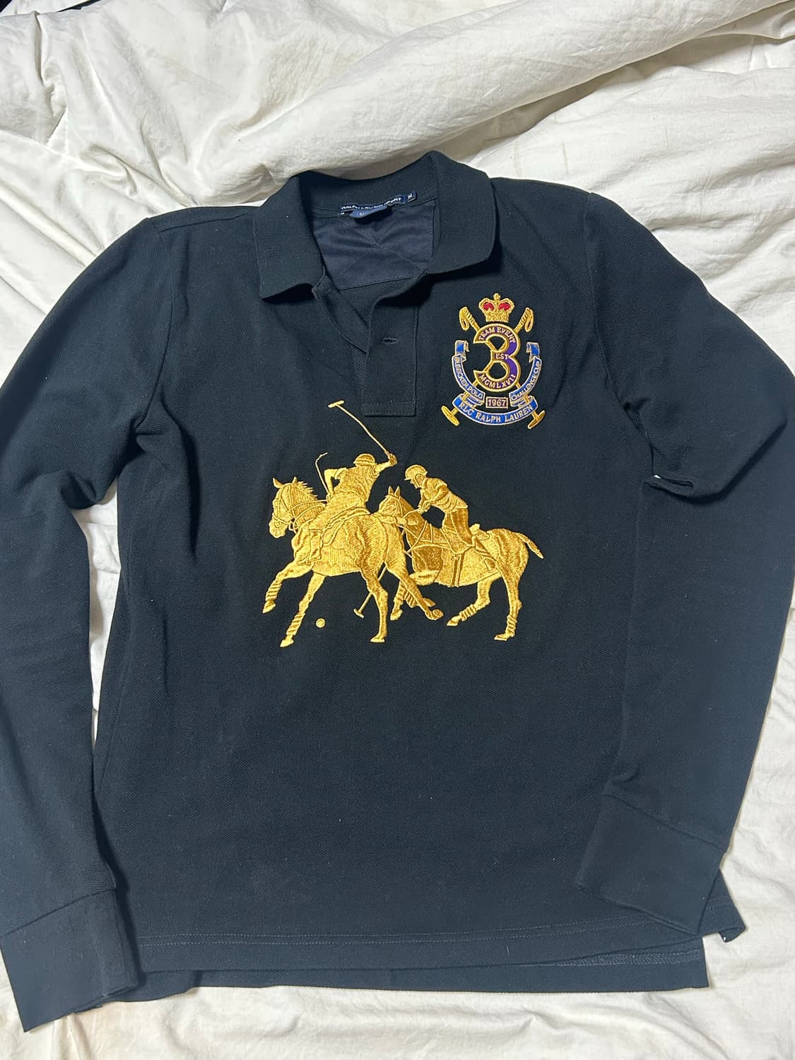 폴로 랄프로렌 스포츠 자수 롱슬리브 pk 티셔츠 상품이미지3