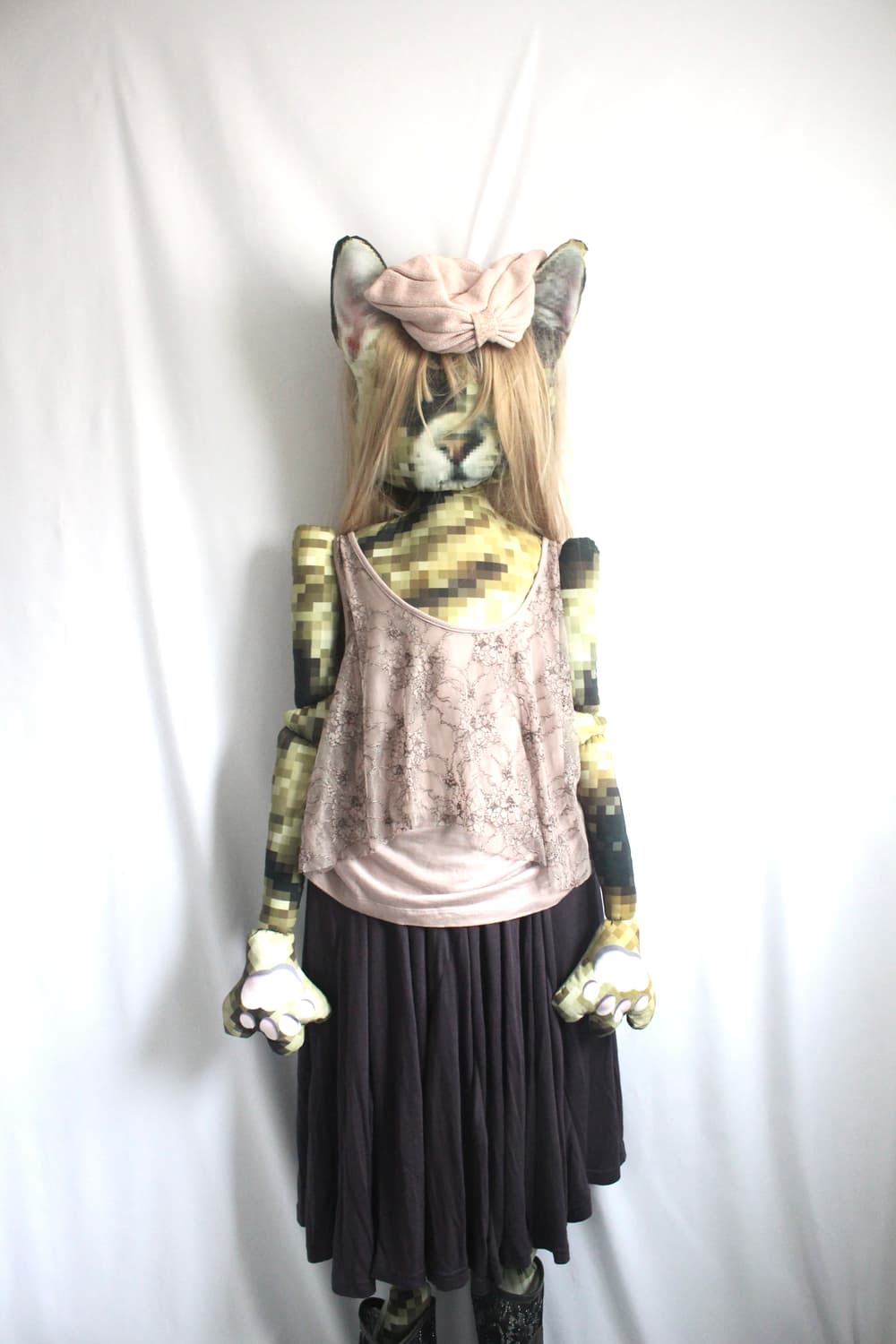 sheer organza layered Apricot camisole 상품이미지6