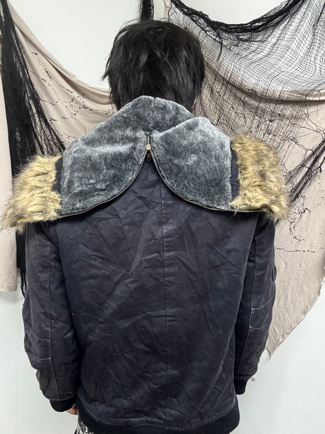 N2B Hoodie Fur&Zip Detail Jacket 상품이미지6