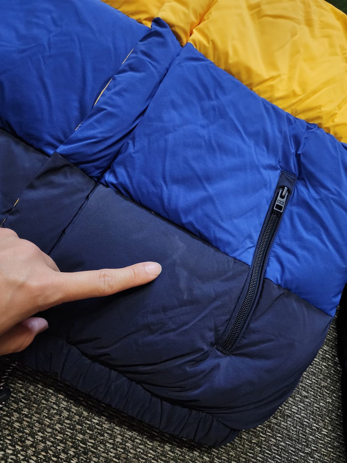 타미힐피거 컬러블록 패딩 점퍼 상품이미지9