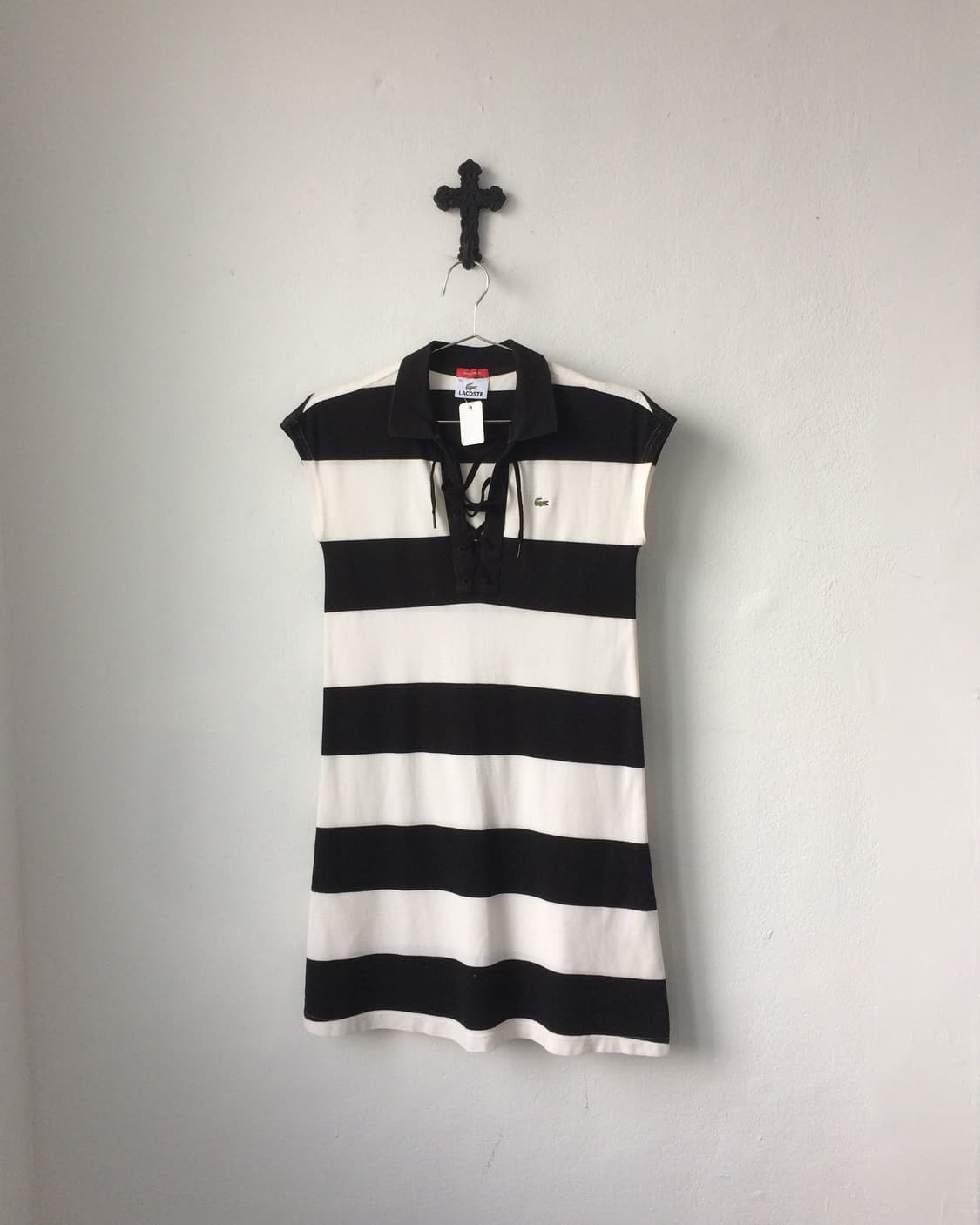 Lacoste stripe pattern lace up onepiece 상품이미지2