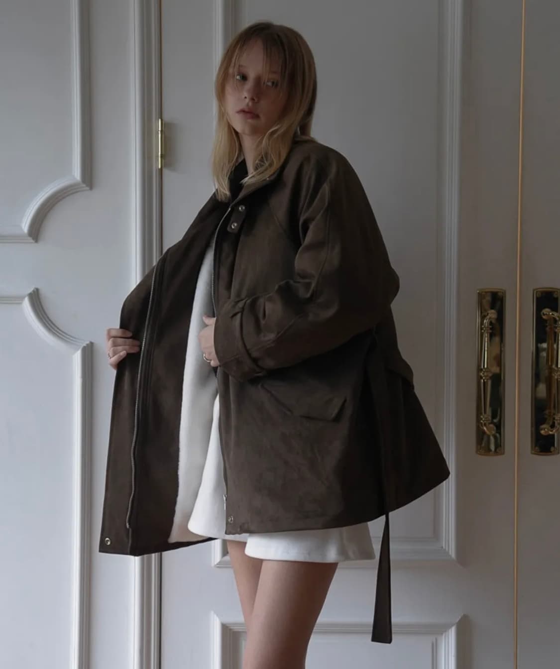 드헤베 퍼 스웨이드 자켓 상품이미지8