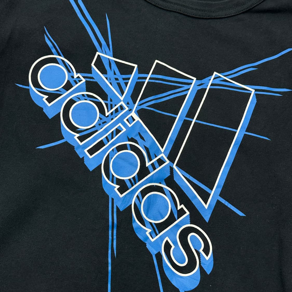 아디다스 Y2K 프린팅 7부 러닝 블랙 베이직 핏 티셔츠 상품이미지3