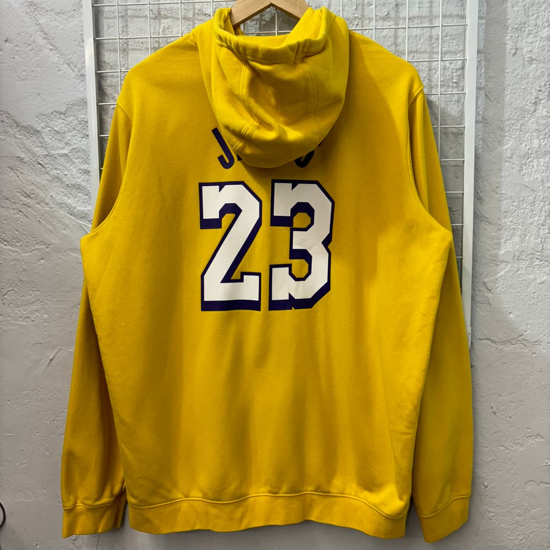 나이키 X NBA LA 레이커스 르브론 제임스 마킹 후드티 XL 상품이미지2