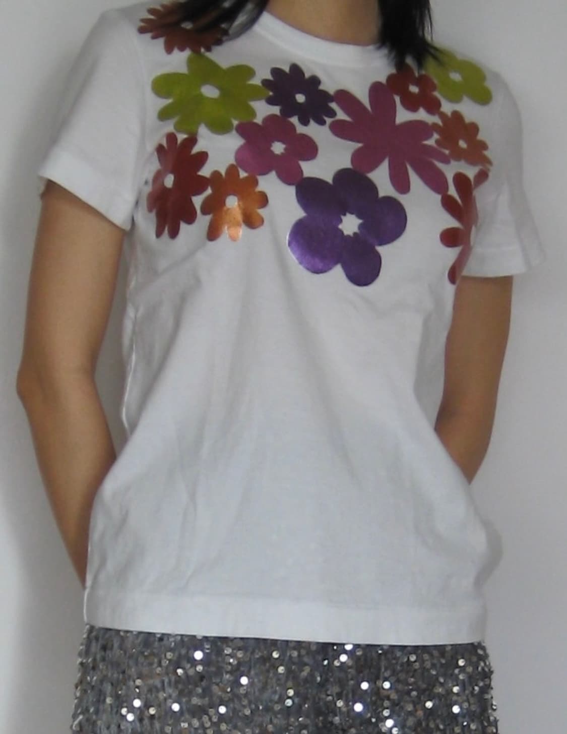 Comme des garcons metal flower T-shirt 상품이미지1