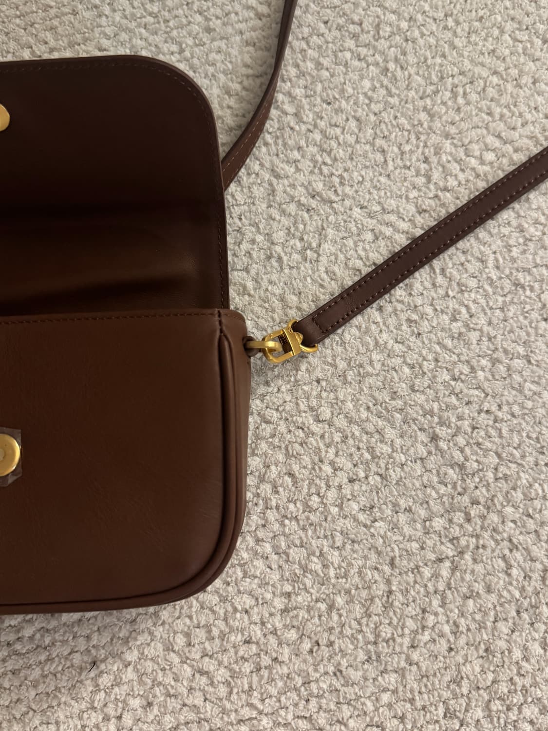 브라운 크로스백(이태리 천연 소가죽) 상품이미지9