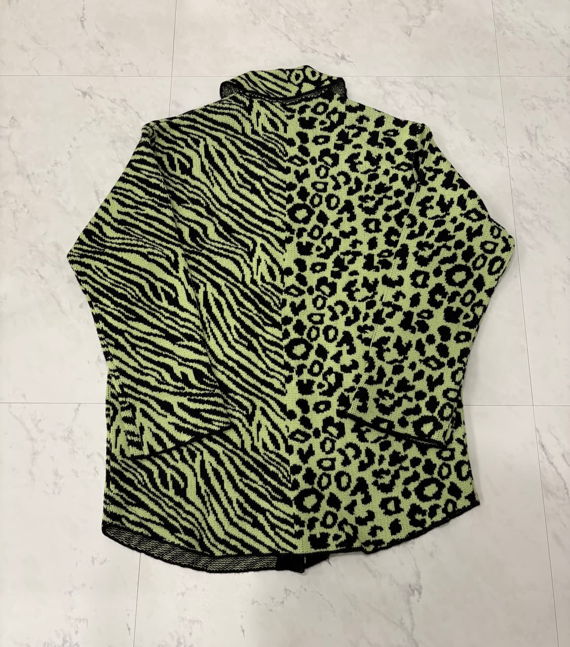 zara 레오파드/지브라 니트 가디건m 상품이미지3