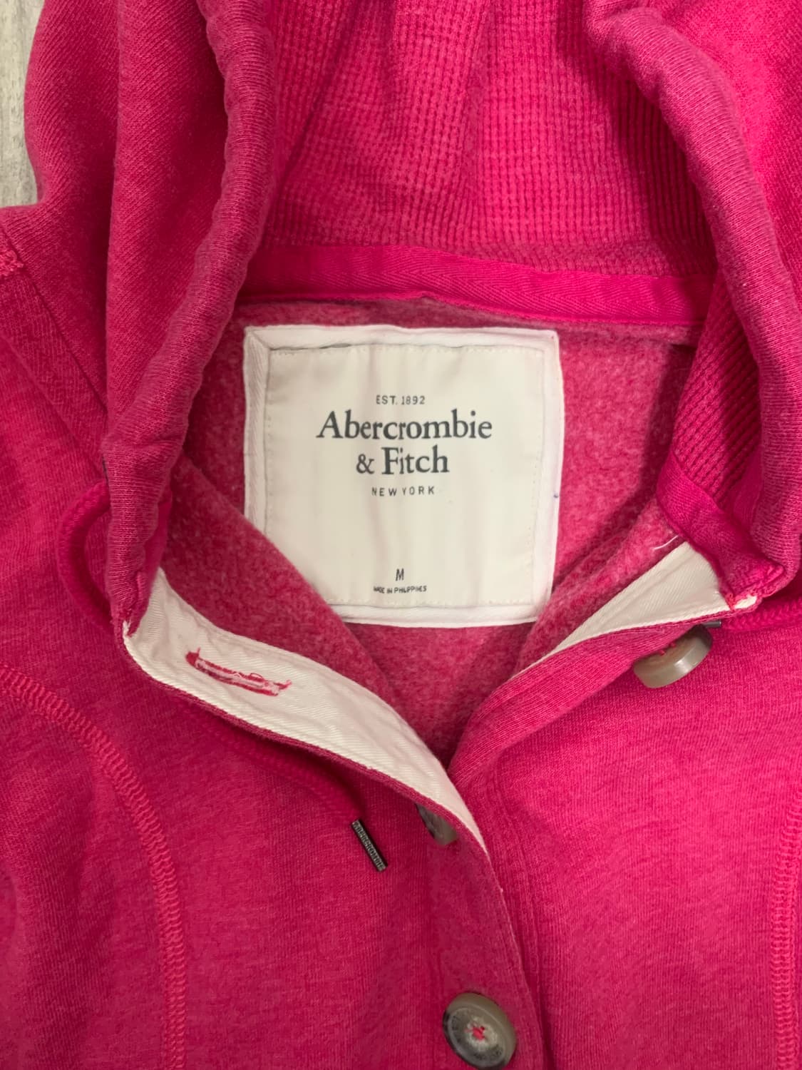 아베크롬비 핑크 후드집업 상품이미지2