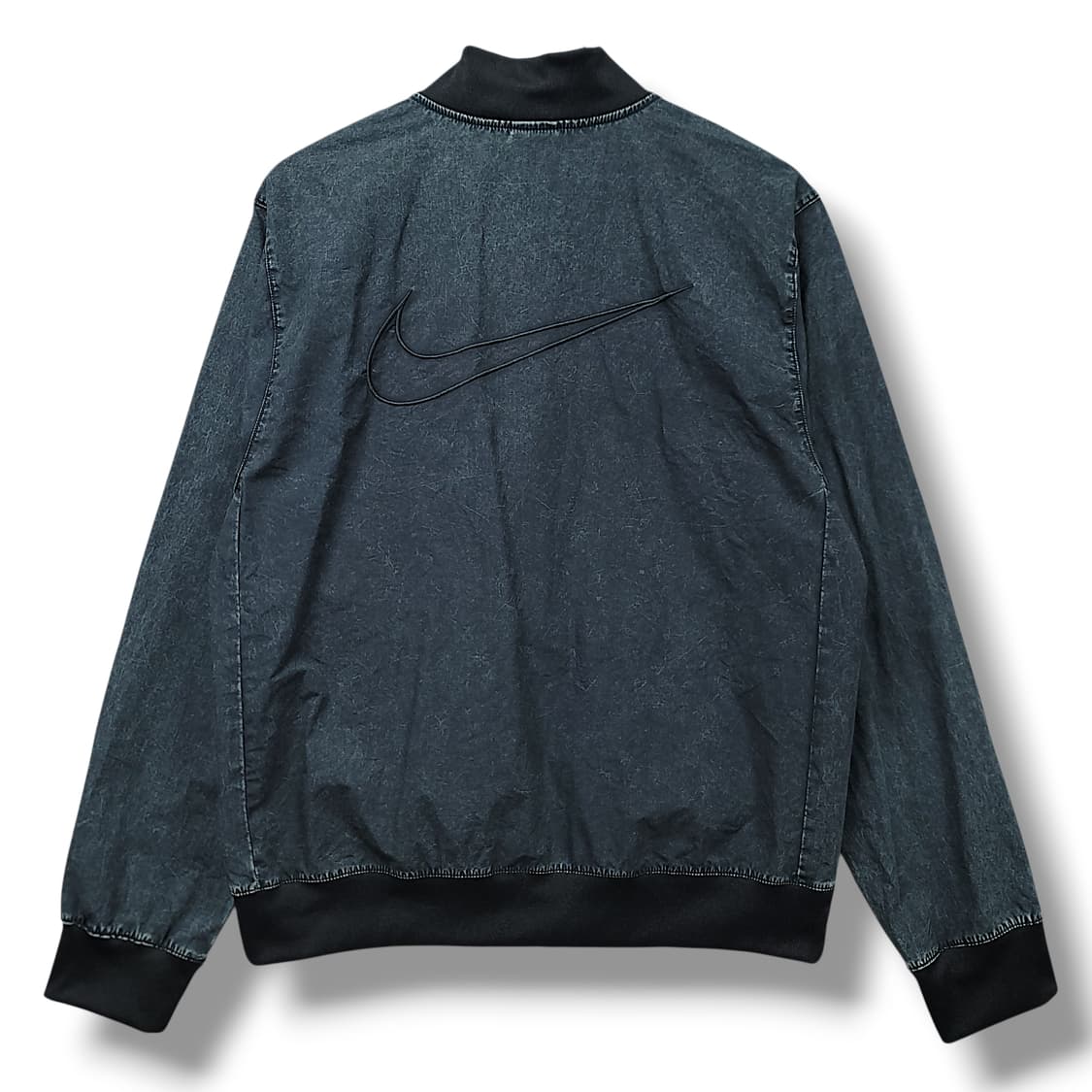 [M] 나이키 클럽 블랙 언더라인드 우븐 봄버 자켓 상품이미지2