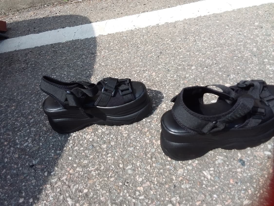 블랙 플랫폼 샌들 250 상품이미지4