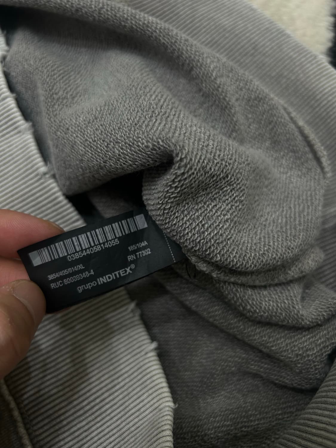 [한국2XL]ZARA 워시드 그런지 맨투맨/옅은그레이 상품이미지5