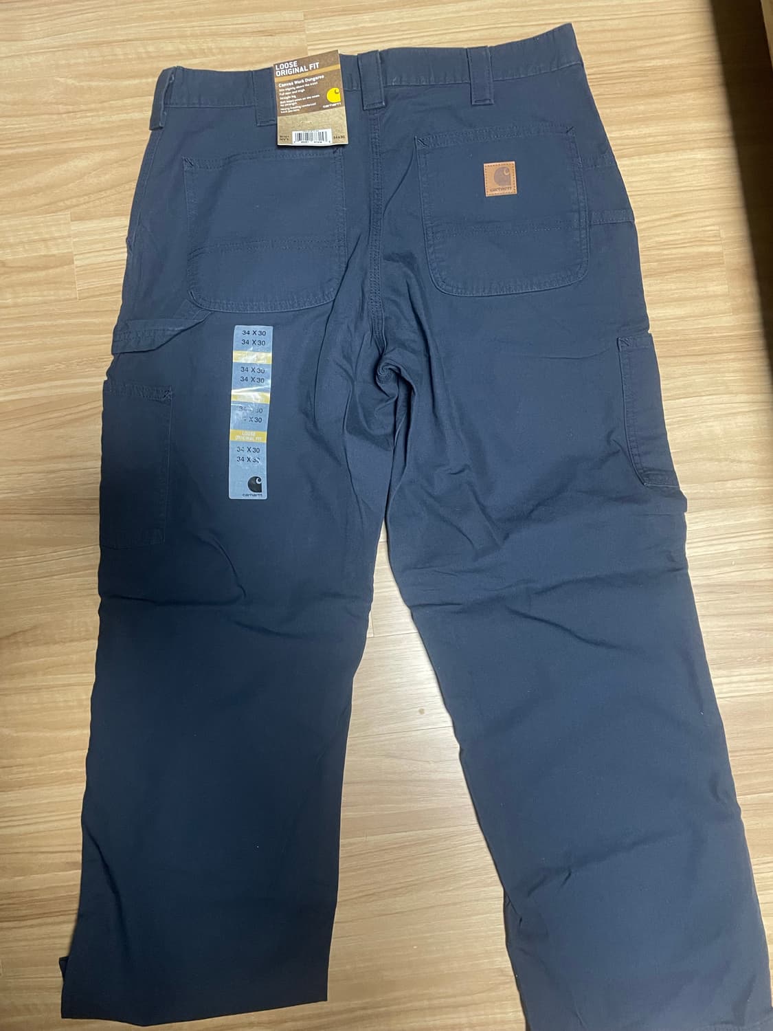 칼하트 다크네이비 싱글니 카펜터 팬츠 상품이미지2
