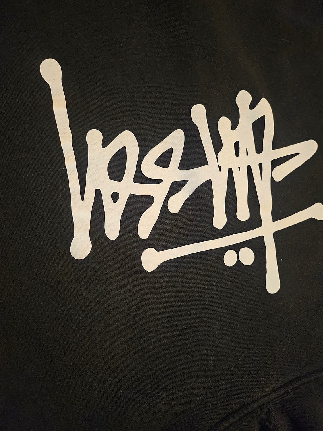 정품(L-105) 스투시 테리소재 블랙 베이직 후드 집업 상품이미지10