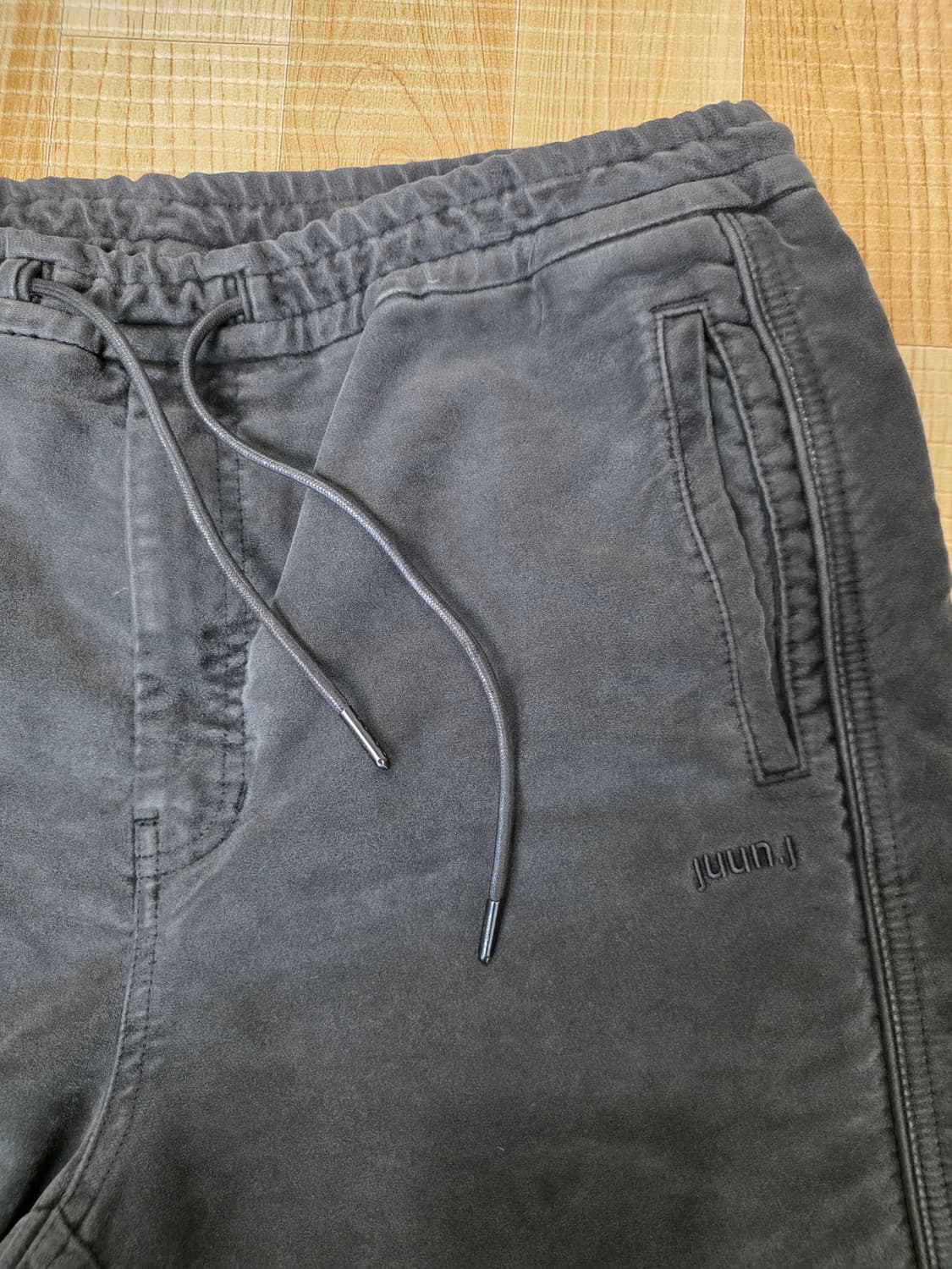 준지 사이드 절개 디테일 조거 팬츠 그레이 48 상품이미지4