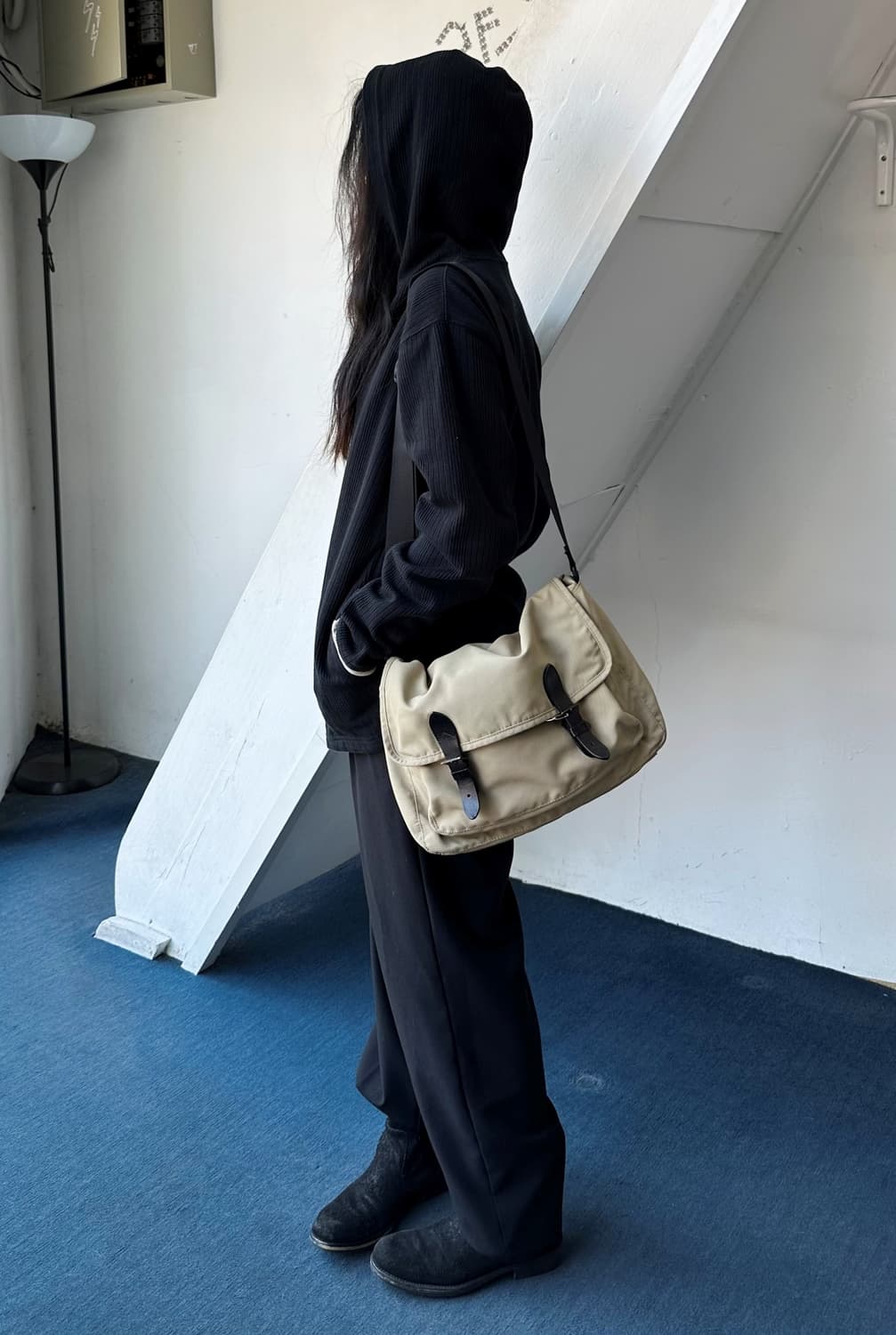 Poly rayon 2 tuck wide straight easy tro 상품이미지7